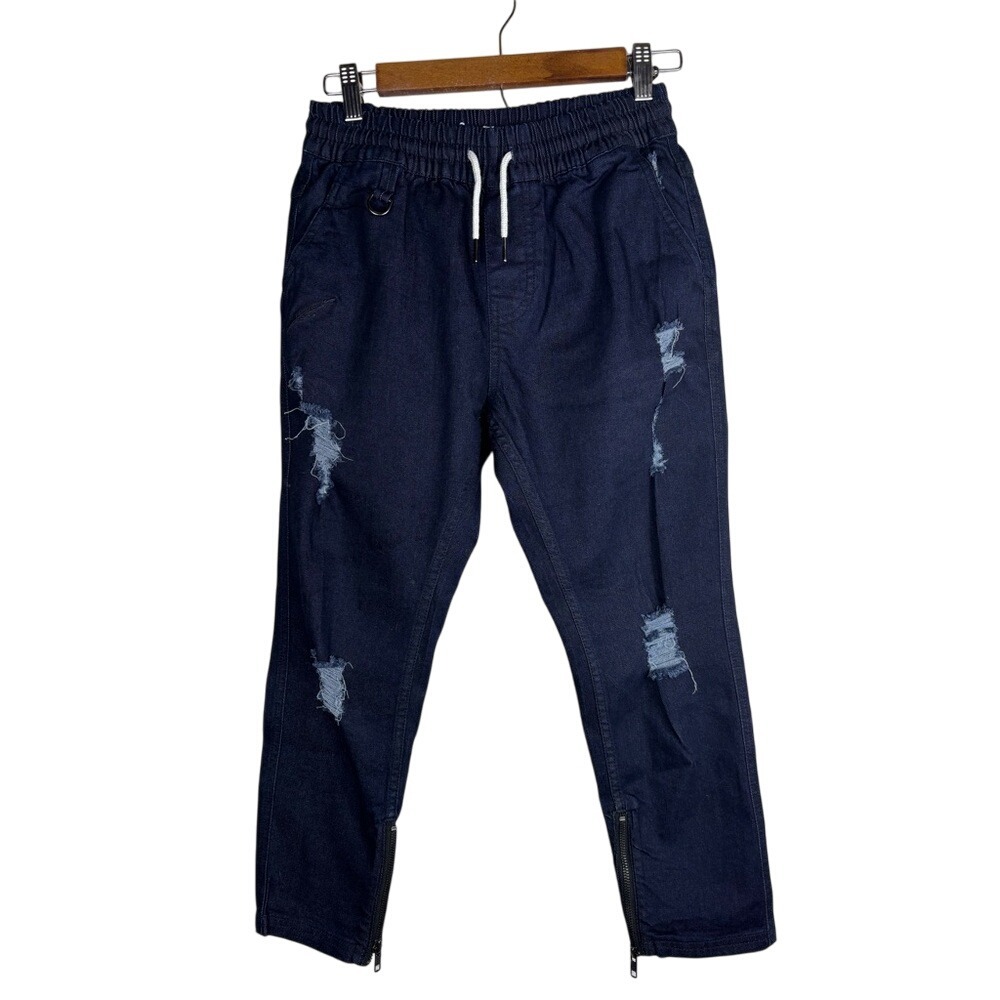 Publish Women's Size 25 Jeans Joggers Today For Tomorrow Dark Blue Distressed‎
